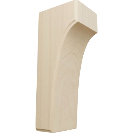 Ekena Millwork 3 1/2"W x 4"D x 10"H Clarksville Bracket, Rubberwood BKTW04X04X10CVRW